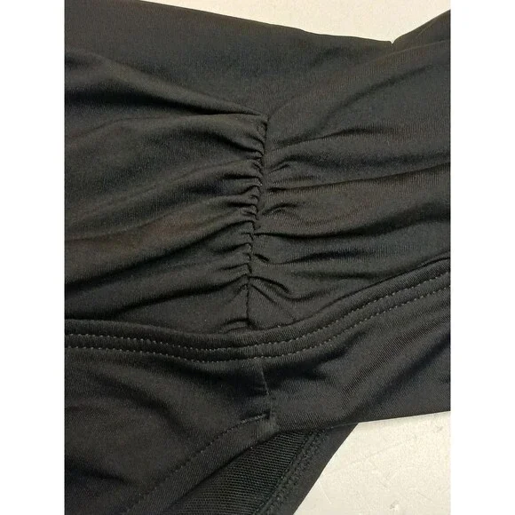 Sea Level Swim Bikini Bottom Sz 4 Black High Waist Australia $72 - Picture 6 of 12